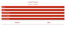 Tablet Screenshot of colwallsurgery.co.uk